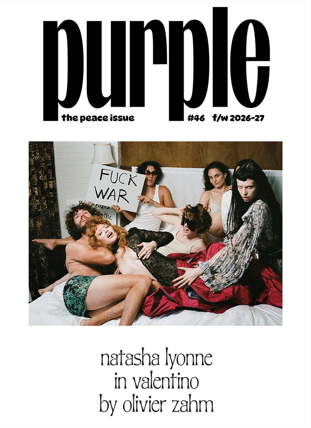Purple Magazine issue 46, The Peace Issue, F/W 2026-27, hardback fashion magazine, 400 pages, 33x24x4cm