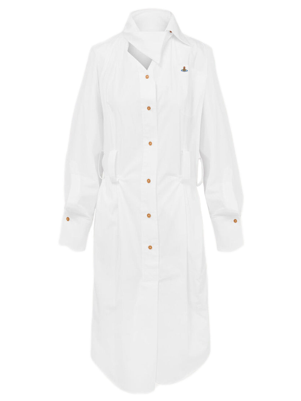 Drunken Shirt Dress - White