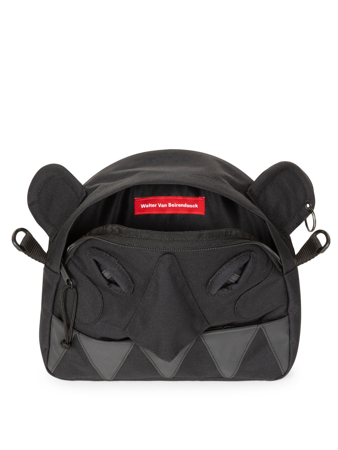 Detachable black Monster face zip pouch from the Walter Van Beirendonck x Eastpak Walter Carry Bag
