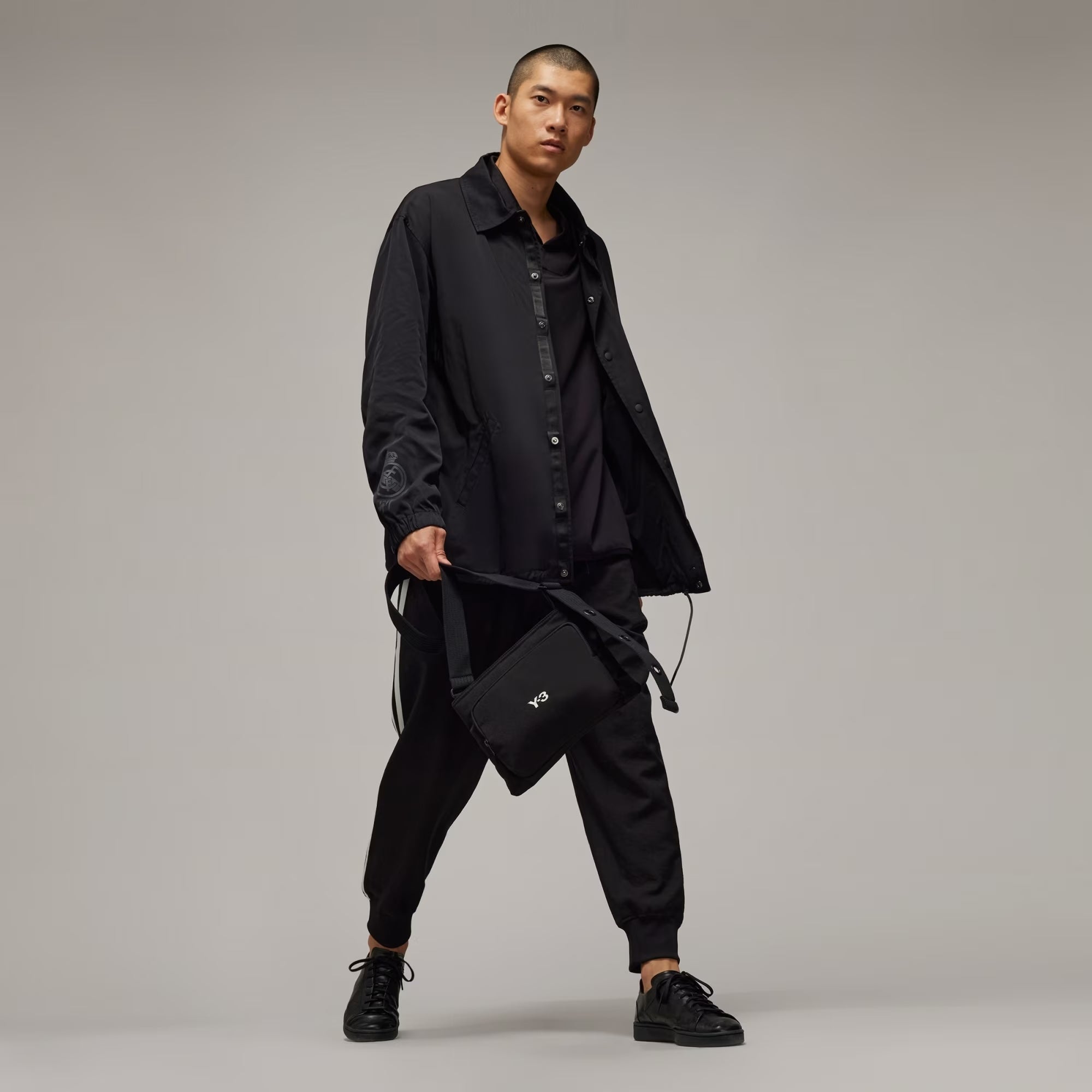 Real Madrid Coach Jacket - Black-[-Y-3-5