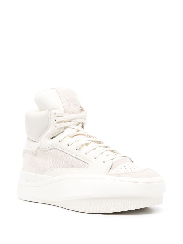 Centennial High Sneakers - Off White/Cream White-[-Y-3-2