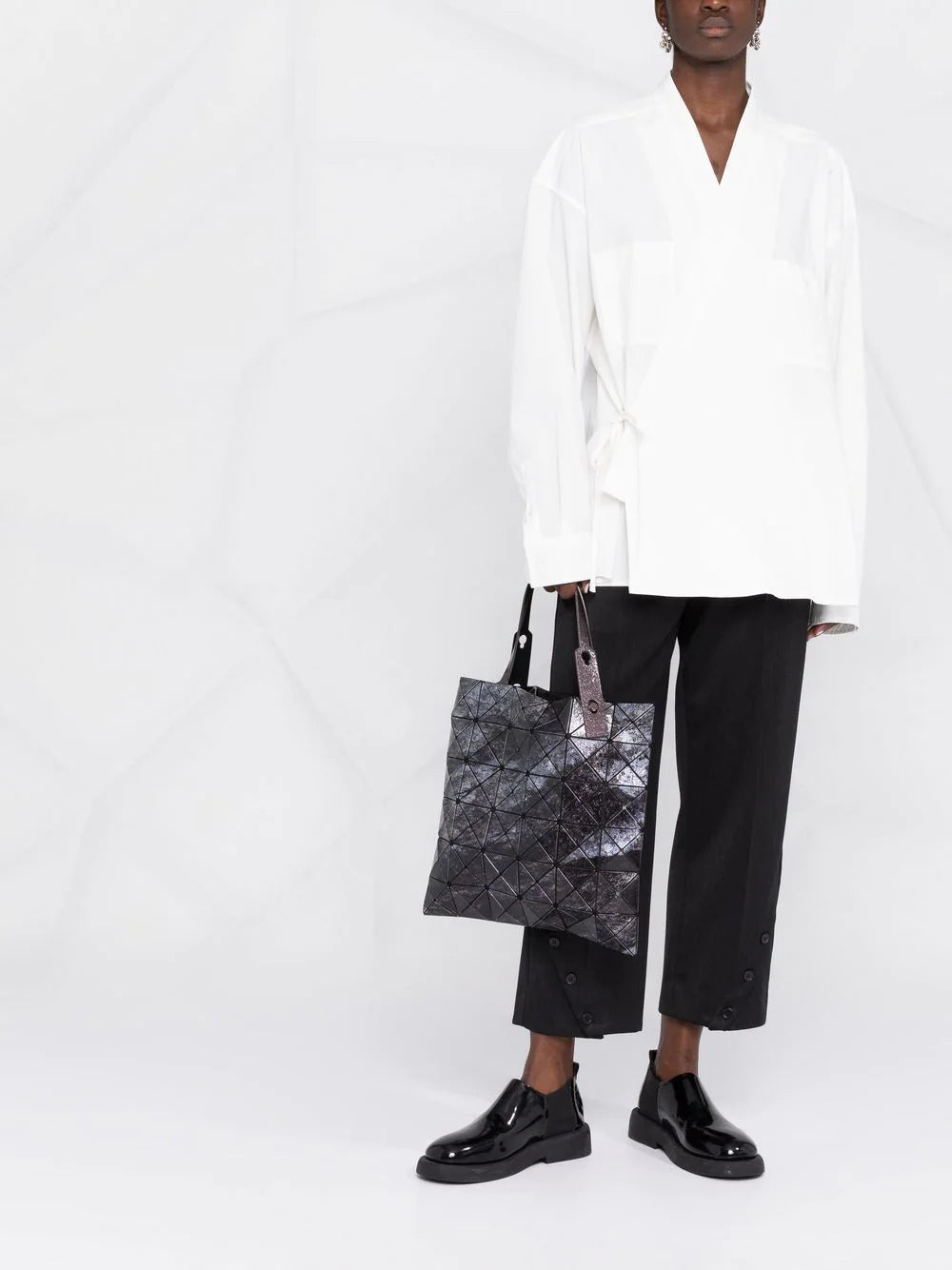 Geo Tote Bag - Black Mix-[-Issey Miyake Bao Bao-2