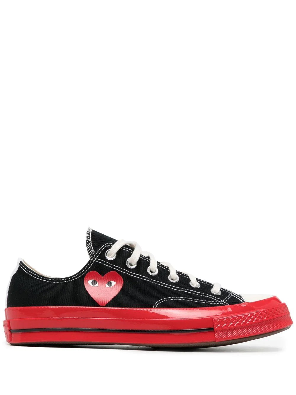 Converse Low 'Chuck Taylor' Sneaker Red Sole - Black-[-Comme des Garçons Play-1